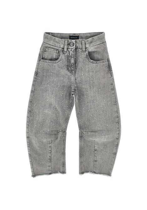 Jeans con strass MONNALISA KIDS | 49H400 80450050